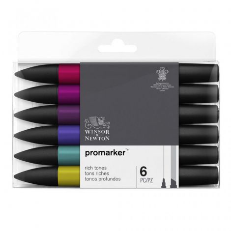 Zestaw Promarkerów Winsor&Newton, 6szt Rich Tones